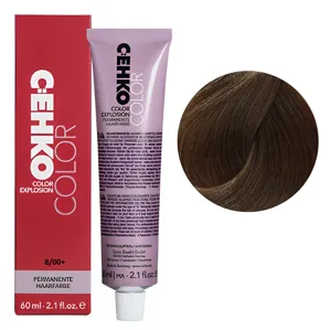 8/00+ Світлий блондин натуральний інтенсивний Стійка перманентна крем-фарба для волосся, 60 мл Permament Hair Color EXPLOSION C:EHKO