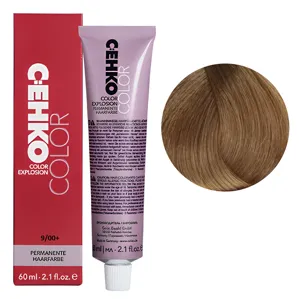9/00+ Дуже світлий блондин натуральний інтенсивний Стійка перманентна крем-фарба для волосся, 60 мл Permament Hair Color EXPLOSION C:EHKO