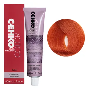 9/44 Дуже світлий блондин мідний інтенсивний Стійка перманентна крем-фарба для волосся, 60 мл Permament Hair Color EXPLOSION C:EHKO