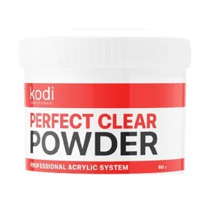 Акрилова пудра, 60 г Колір: Прозорий базовий Perfect Clear Basic Аcryl Powder  KODI Professional