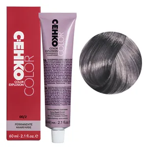 00/2 мікс-тон попелястий Стійка перманентна крем-фарба для волосся, 60 мл Permament Hair Color EXPLOSION C:EHKO