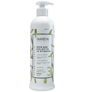 Крем для рук, нігтів та кутикули №3 «Зелений чай», 500 мл TANOYA Парафінотерапія 