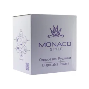 Рушники 40*70 см зі спанлейсу складені (ГЛАДКІ), 50 шт Monaco Style