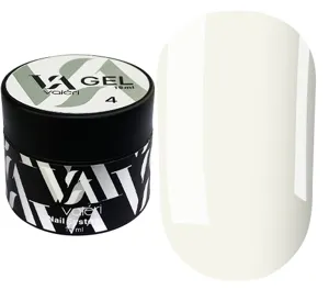 VALERI Builder Gel Гель для нарощування 15 мл №004 Молочно-білий 