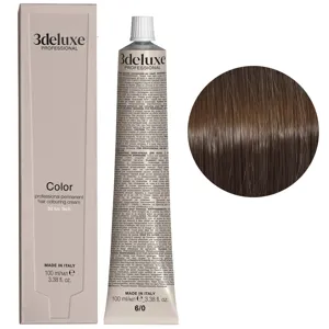 6/0 темний блондин натуральний Фарба для волосся, 100 мл Permanent Hair Color 3deluxe Professional