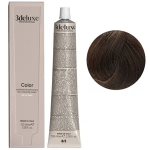 6/3 темний блондин золотистий Фарба для волосся, 100 мл Permanent Hair Color 3Deluxe Professional