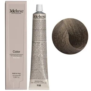 7/32 блондин золотисто-перламутровий Фарба для волосся, 100 мл Permanent Hair Color 3Deluxe Professional