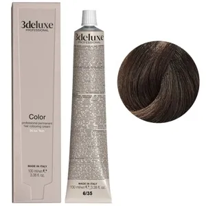 6/35 темний блондин шоколадний Фарба для волосся, 100 мл Permanent Hair Color 3Deluxe Professional