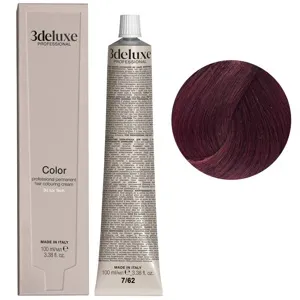 7/62 блондин червоно-фіолетовий Фарба для волосся, 100 мл Permanent Hair Color 3Deluxe Professional