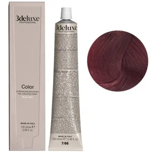 7/66 блондин інтенсивний червоний Фарба для волосся, 100 мл Permanent Hair Color 3Deluxe Professional