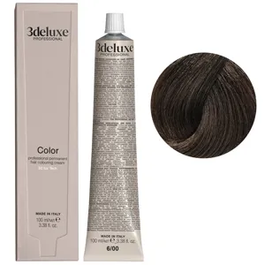 6/00 темний блондин натуральний інтенсивний Фарба для волосся, 100 мл Permanent Hair Color 3deluxe Professional