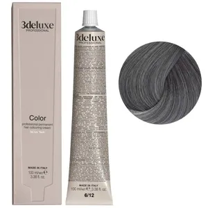 6/12 темний блондин попелясто-перлинний Фарба для волосся, 100 мл Permanent Hair Color 3Deluxe Professional