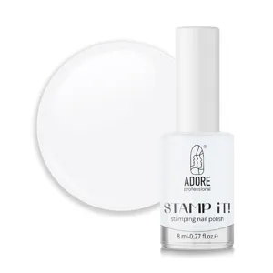 ADORE Stamp It Лак для стемпінга 7,5мл №01 Білий