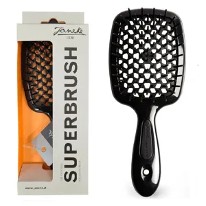 Щітка для волосся продувна ( колір: Чорний ) BLACK Standart SUPERBRUSH Janeke