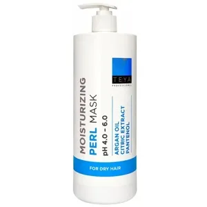 Маска зволожувальна, перлинна для сухого волосся, pH 4.0-6.0 Argan, Pantenol 1000 мл MOISTURIZING PEARL Mask TEYA Professional