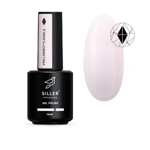 Рідкий гель для укріплення нігтів, 15 мл №02 Ніжно-рожевий Bottle Gel SILLER Professional