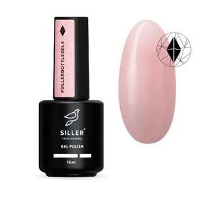 Рідкий гель для укріплення нігтів, 15 мл №04 Блідо-персиковий Bottle Gel SILLER Professional