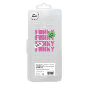 ADORE Funky Gel Nail Tips 240pcs "LONG SQUARE"  Гелеві тіпси Подовжений Квадрат