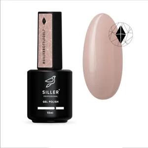 Рідкий гель для укріплення нігтів, 15 мл №07 Темно-бежевий Bottle Gel SILLER Professional