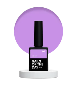 Топ неоновий без липкого шару, 10 мл №02 NEON TOP NAILSOFTHEDAY