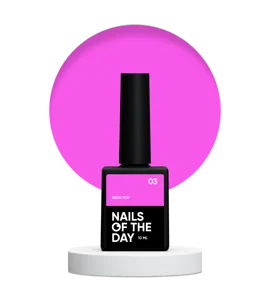 Топ неоновий без липкого шару, 10 мл №03 NEON TOP NAILSOFTHEDAY