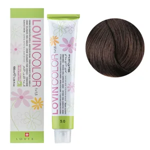 5/0 Стійка крем-фарба для волосся, 100мл  Hair color cream Lovin Color LOVIEN Essential