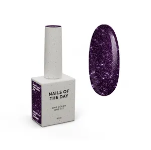 Гель-лак світловідбиваючий, 10 мл BLACKBERRY Night Gel Polish NAILSOFTHEDAY 