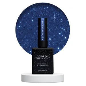 Гель-лак світловідбиваючий, 10 мл BLUE LAGOON Night Gel Polish NAILSOFTHENIGHT 