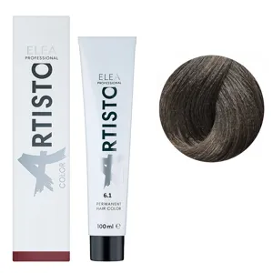 6/1 Стійка крем-фарба для волосся, 100 мл Permanent Hair Color ARTISTO ELEA Professional