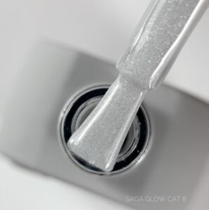 Гель-лак котяче око, 10 мл №08 Glow Cat Gel Polish SAGA Professional