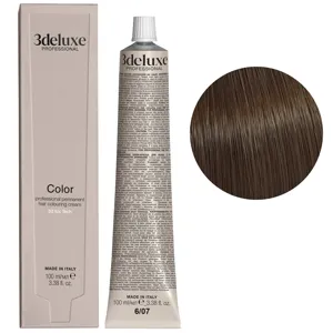 6/07 темний блондин матовий натуральний Фарба для волосся, 100 мл Permanent Hair Color 3deluxe Professional