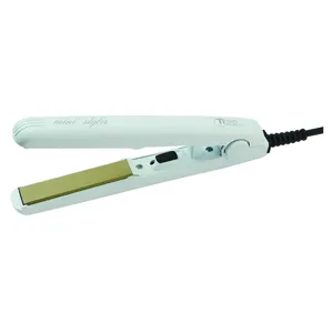 Плойка-випрамляч з титановим покриттям (ширина 12 мм, довжина 65 мм) Mini Styler (колір: White) 100327 TICO Professional