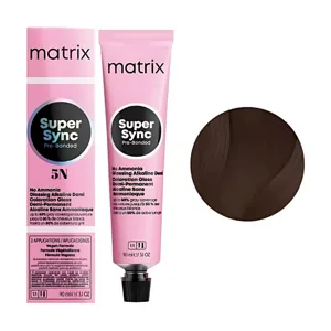 5N Тонер для волосся на лужній основі без аміаку, 90 мл SUPER SYNC  Pre-Bonded MATRIX