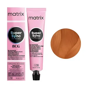 8CG Тонер для волосся на лужній основі без аміаку, 90 мл SUPER SYNC  Pre-Bonded MATRIX