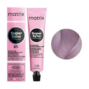 8V Тонер для волосся на лужній основі без аміаку, 90 мл SUPER SYNC  Pre-Bonded MATRIX