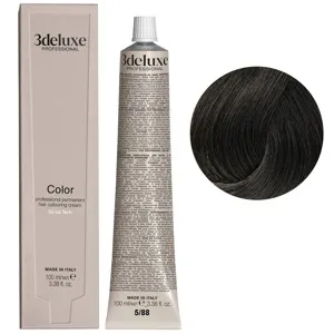 5/88 світло-каштановий коричневий інтенсивний Фарба для волосся, 100 мл Permanent Hair Color 3Deluxe Professional