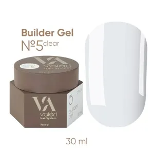 VALERI Builder Gel Гель для нарощування 30 мл №005 Прозорий 