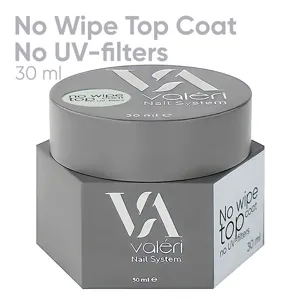 VALERI Top Non Wipe (No UV-filters) Фініш без липкого шару для гель-лаку 30 мл