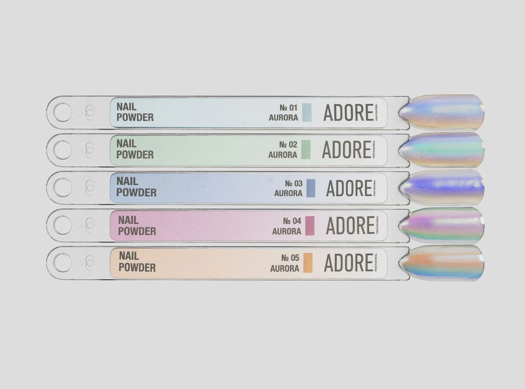 Втирка-хамелеон для нігтів, 0,5г №05 Aurora Powder ADORE