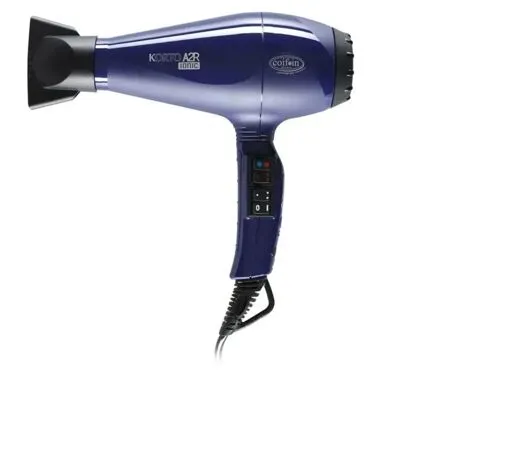 Фен з іонізацією потужністю 2200-2400W KORTO A2R Ionic (колір: Black/Blue) KA2ER051 Coifin