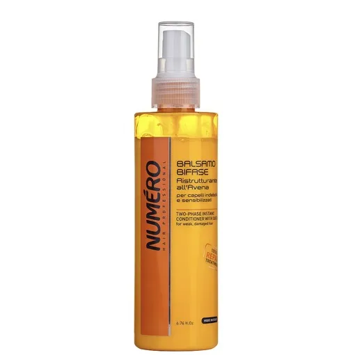 Двофазний бальзам (спрей-кондиціонер) миттєвої дії з вівсом, 200 мл Two-phase Instant Conditioner with Oats Numero BRELIL 