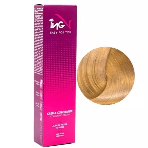 10/03  платиновий блондин натурально-шоколадний Крем-фарба для волосся стійка, 100 мл Colouring Cream ING