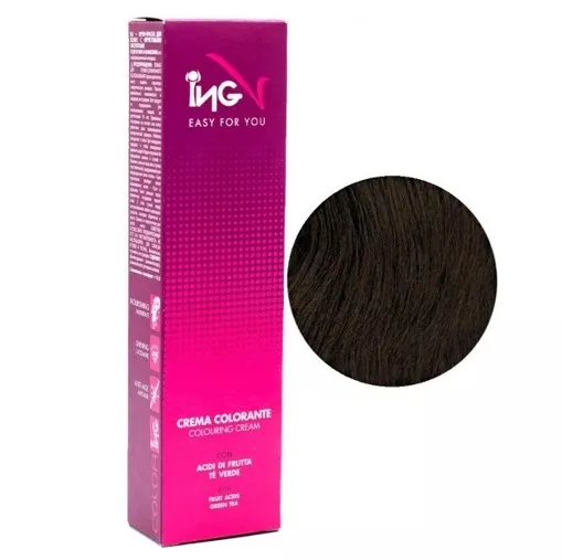 3 темно-каштановий натуральний Крем-фарба для волосся стійка, 100 мл Colouring Cream ING