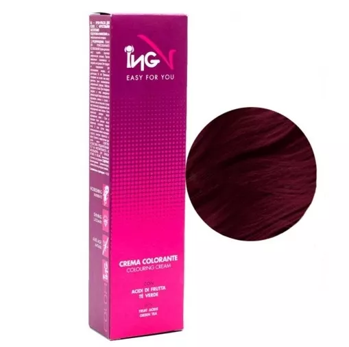 4/62 каштановий червоно-фіолетовий Крем-фарба для волосся стійка, 100 мл Colouring Cream ING