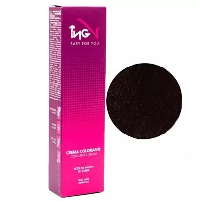 4С каштановий шоколадний Крем-фарба для волосся стійка, 100 мл Colouring Cream ING