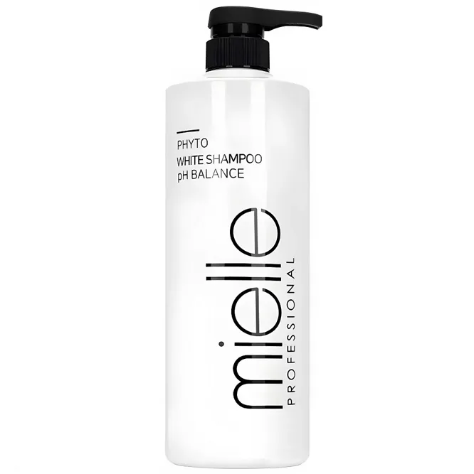 Шампунь щоденний з РН-контролем для чутливої шкіри голови, 1000 мл PH Balance White Shampoo Phyto MIELLE Professional