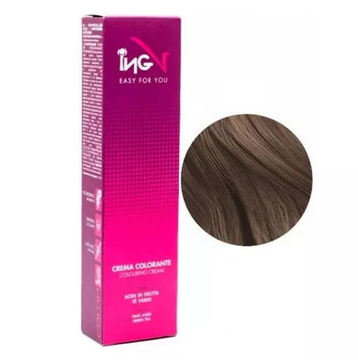 8/01 світлий блондин натурально-попелястий Крем-фарба для волосся стійка, 100 мл Colouring Cream ING