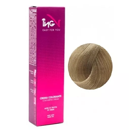 9 екстра світлий блондин натуральний Крем-фарба для волосся стійка, 100 мл Colouring Cream ING