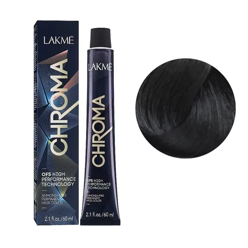 3/00 Крем-фарба для волосся перманентна без аміаку, 60мл Ammonia Free Permanent color CHROMA LAKME