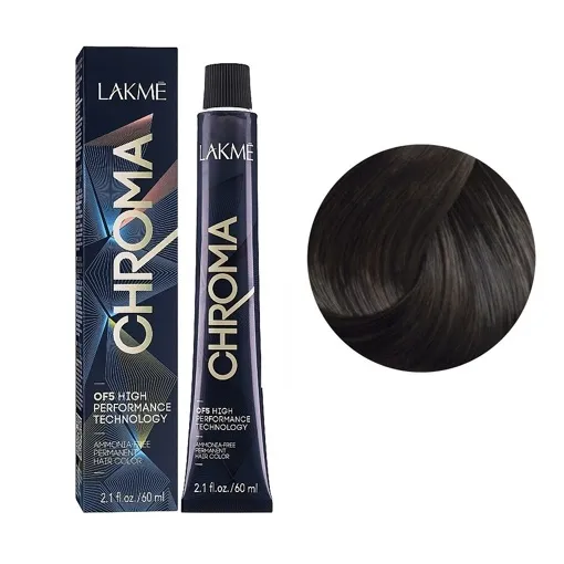 6/61 Крем-фарба для волосся перманентна без аміаку, 60мл Ammonia Free Permanent color CHROMA LAKME